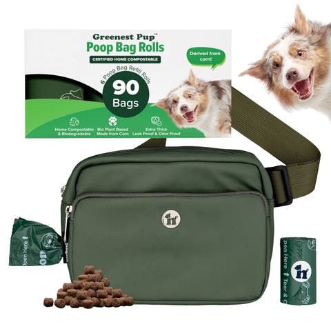 Walk Star Kit 3-in-1 Dog Walk Bag plus Matching 90 Refill Dog Poop Bags
