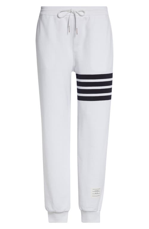 Thom Browne Classic 4-bar Cotton French Terry Joggers