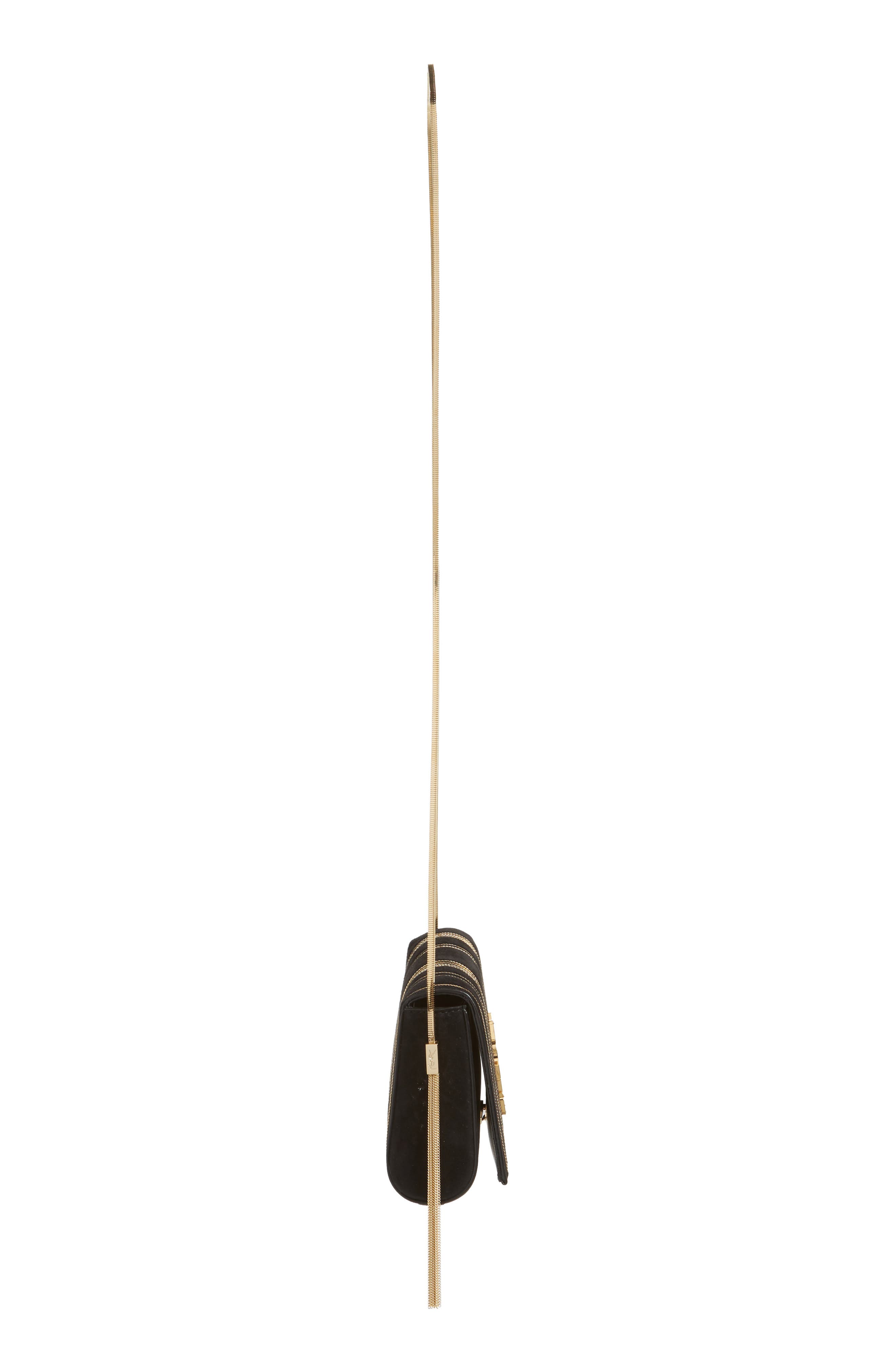 Small Kate Chain Leather Shoulder Bag, Alternate, color, NOIR/ NOIR