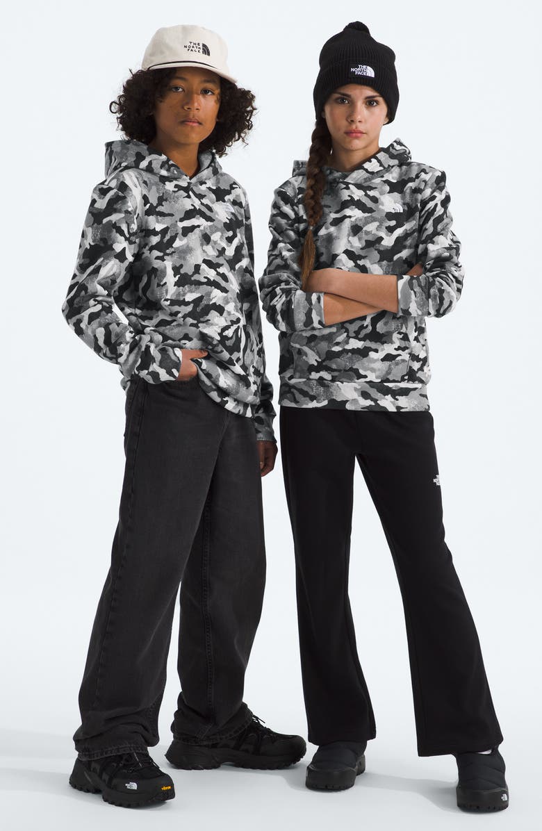 The North Face Kids' Teen Evolution Cotton Blend Terry Fleece, Alternate, color, Smoked Pearl Tnf Camo