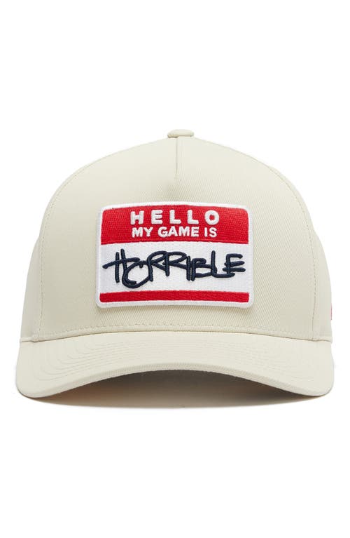 G/fore Hello Adjustable Baseball Cap In Stone