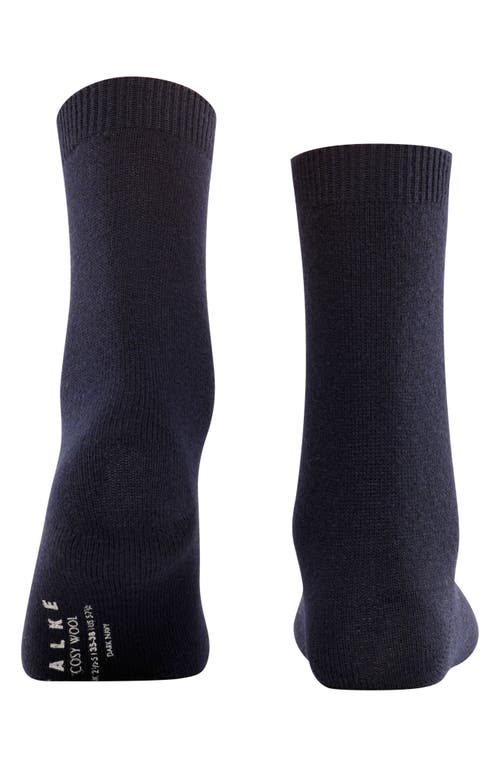 Falke Cosy Crew Socks In Dark Navy