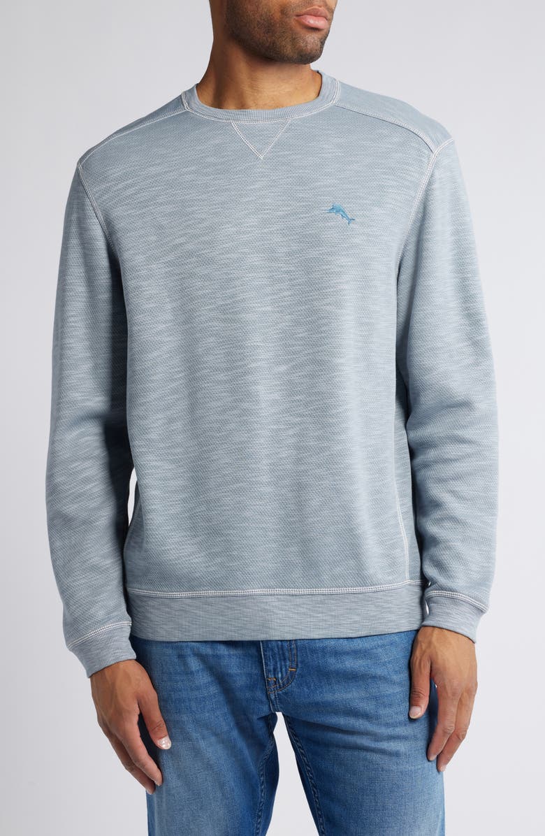Tommy Bahama Trinidad Cotton Blend Sweater, Main, color, Iced Slate