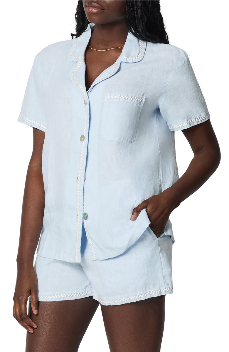 BedHead Pajamas Linen Short Pajamas, Alternate, color, 