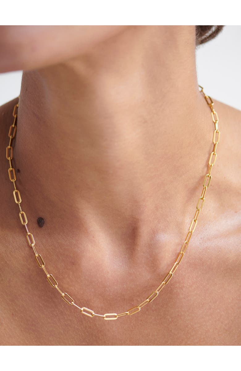 Deco Paper Clip Chain Necklace