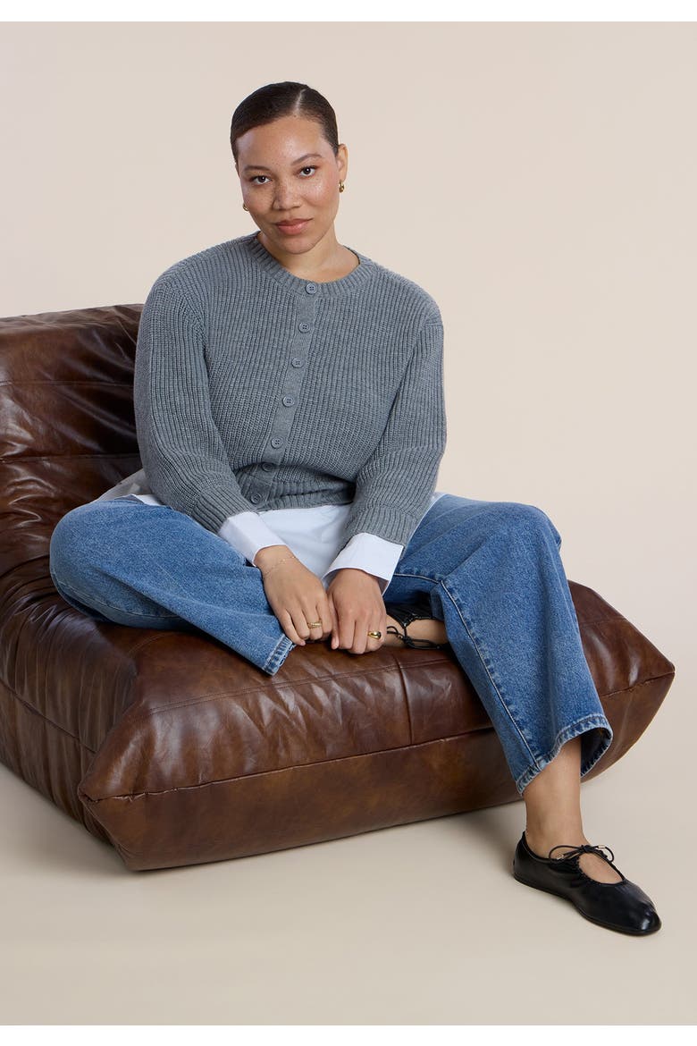 Cardigan Twofer Top, Alternate, color, CHARCOAL GREY