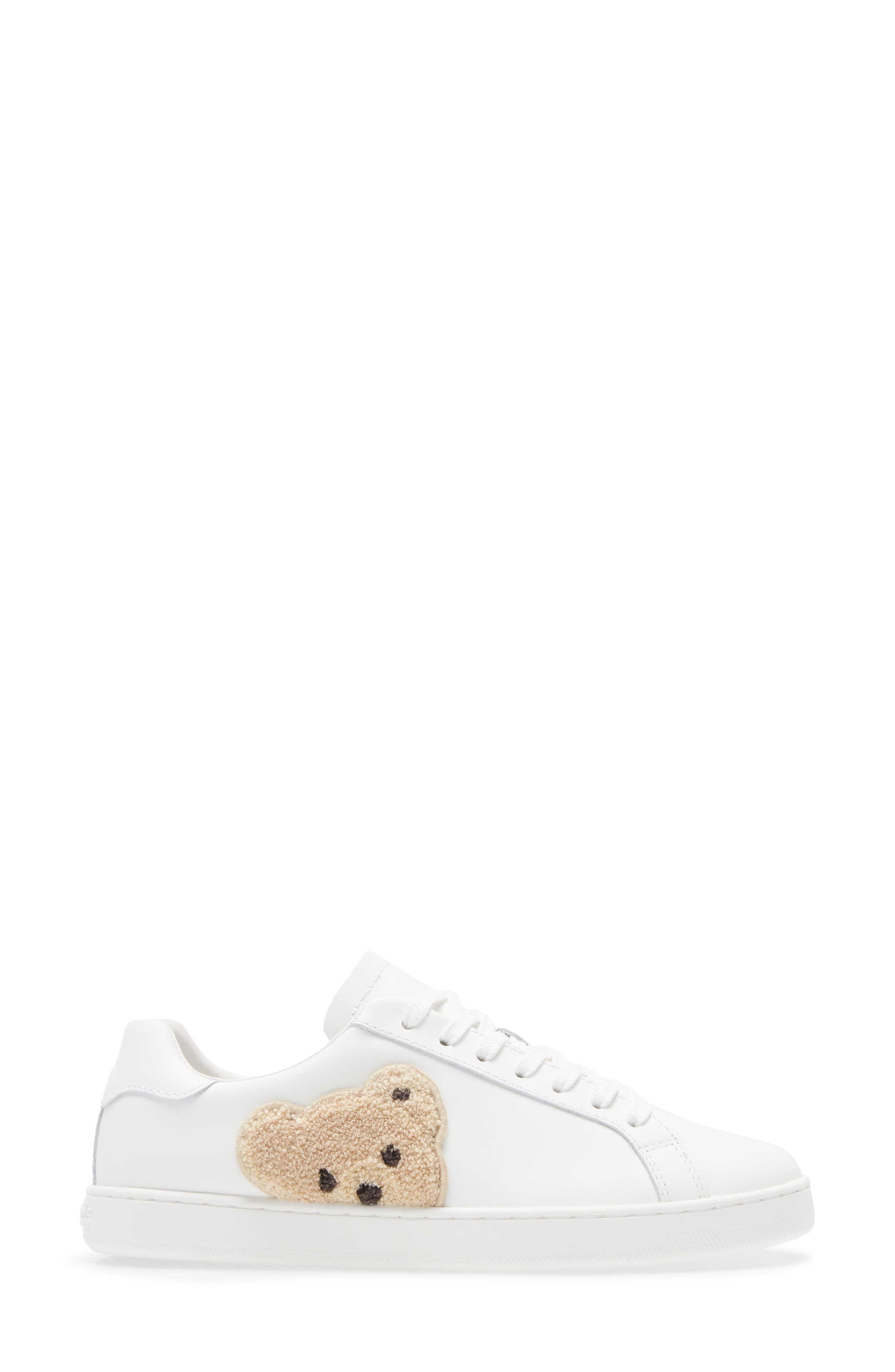 Palm Angels Teddy Bear Appliqué Sneaker, Alternate, color, 