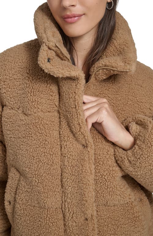 Levi's Western Faux Shearling Puffer Jacket In Brown