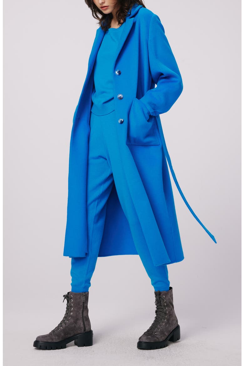 Nene Wool Coat, Alternate, color, BRIGHT BLUE