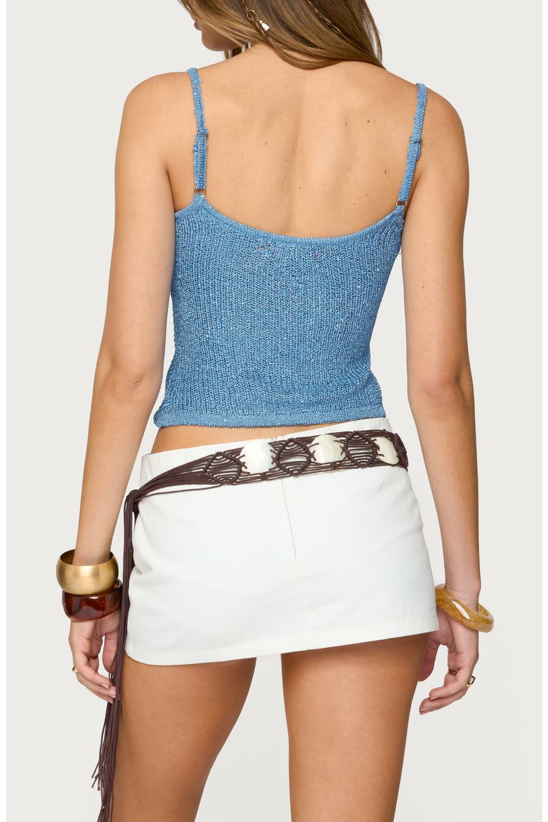 Saul Stripe Sequin Camisole, Alternate, color, BLUE