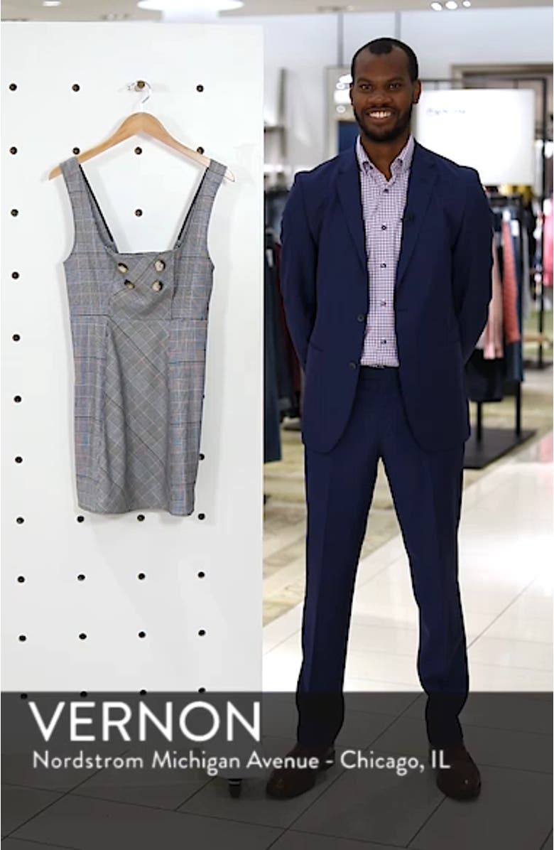 Say No More Plaid Pinafore Minidress, sales video thumbnail
