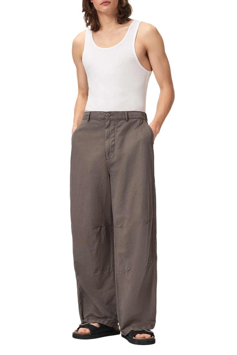 Echo Wide Leg Trousers, Alternate, color, GULL GREY