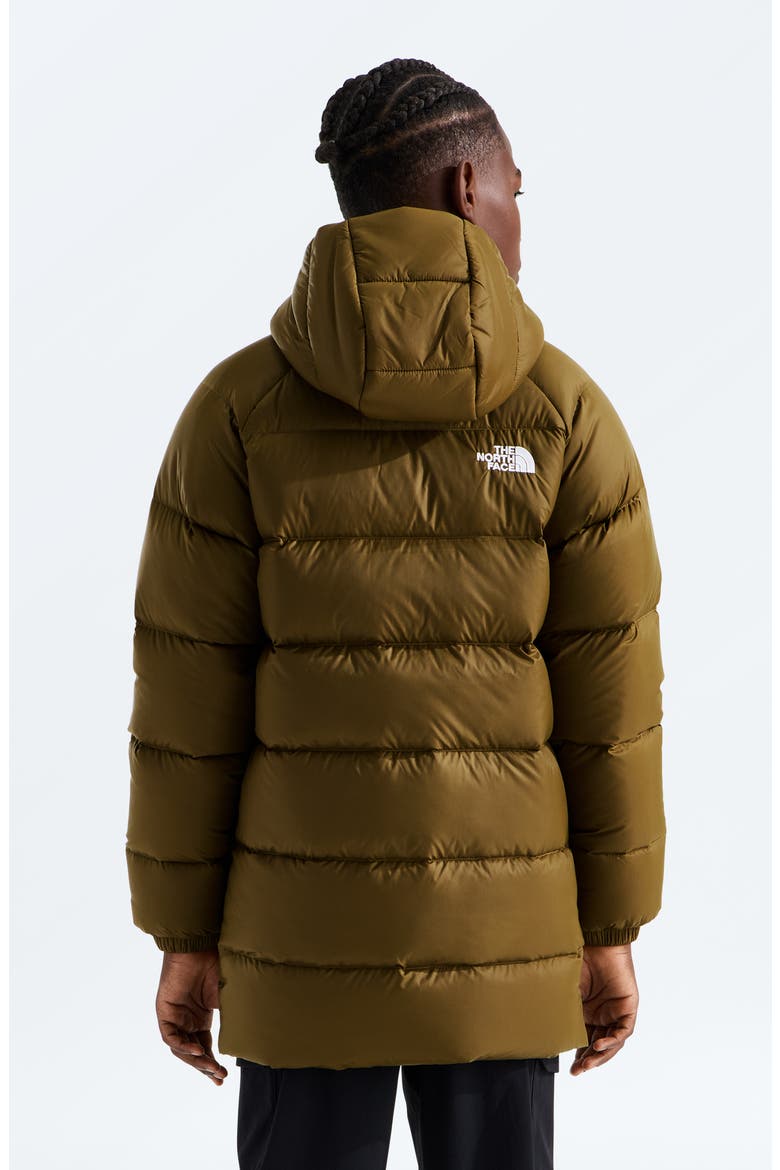Kids' Hydrenalite 600-Fill-Power Down Hooded Parka, Alternate, color, CARAWAY SEED
