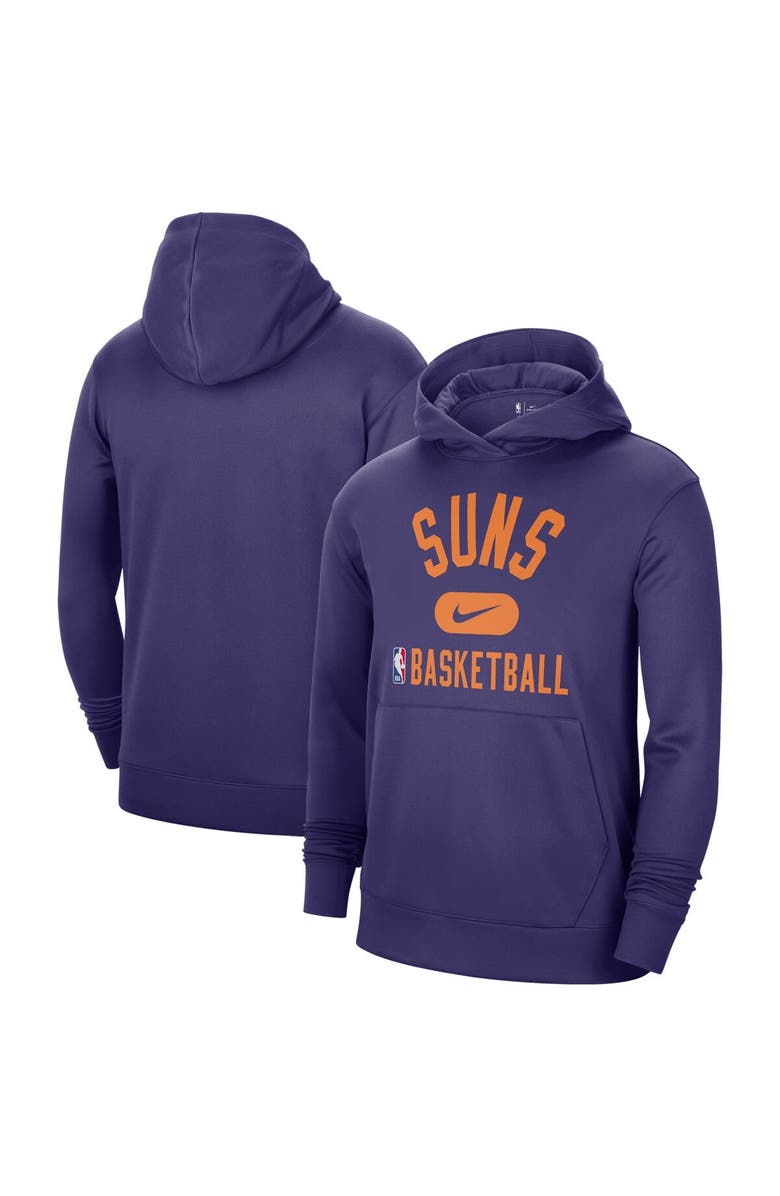 Nike Men's Nike Purple Phoenix Suns 2021-2022 Spotlight On Court Performance Practice Pullover Hoodie, Main, color, Purple