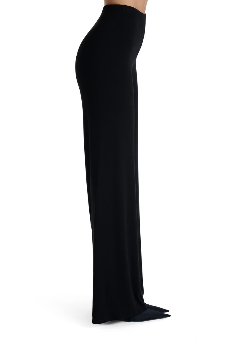 Pull-On Wide Leg Pants, Alternate, color, BLACK