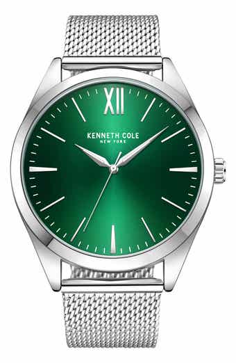 Kenneth Cole Three Hand Quartz Mesh Strap Watch, 44mm