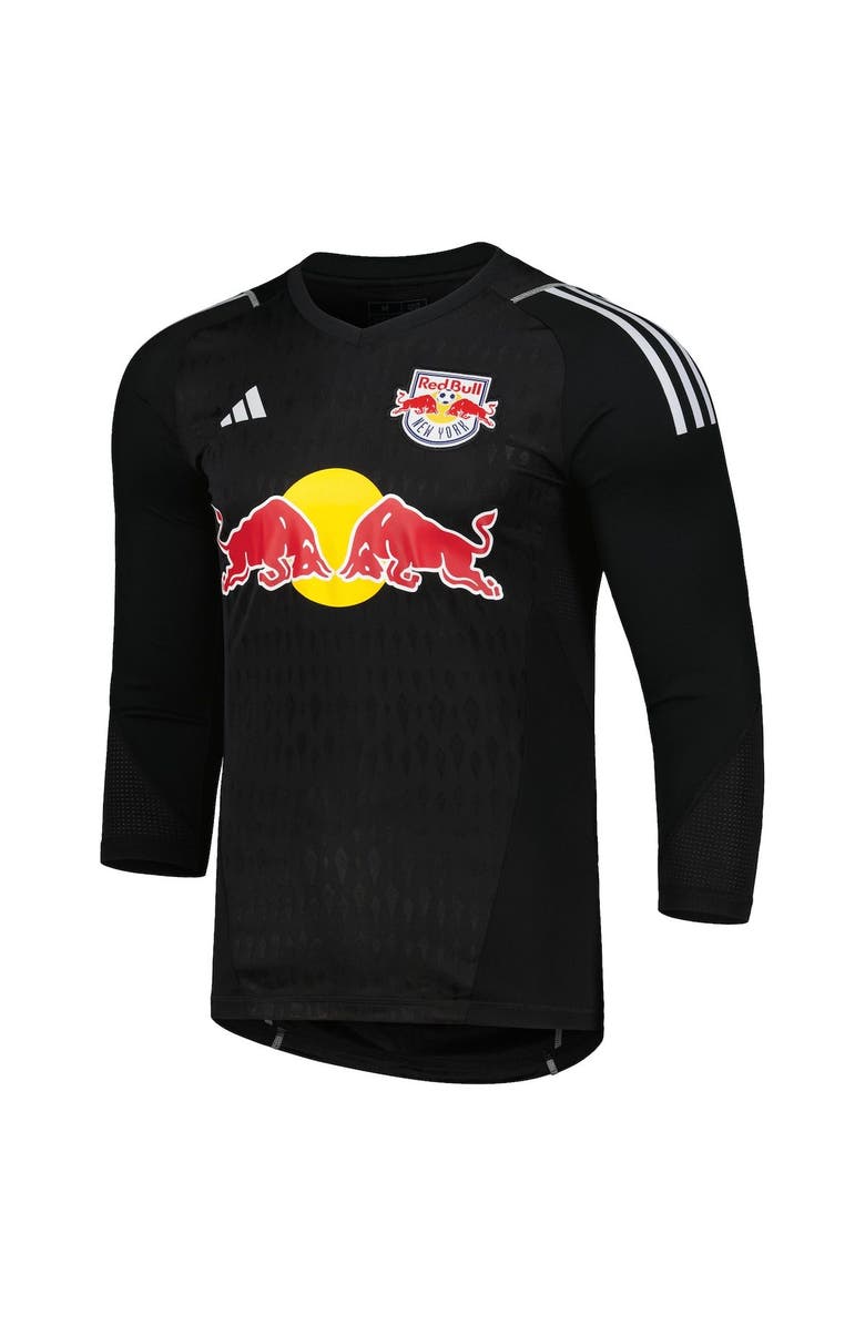 adidas Men's adidas Black New York Red Bulls 2023 Goalkeeper Long Sleeve Replica Jersey, Alternate, color, 