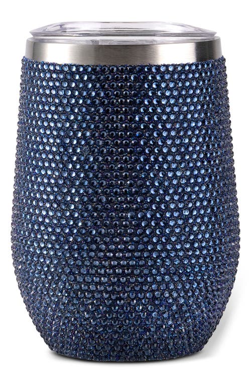 Hydragear Bling Stainless Steel Wine Tumbler In Blue