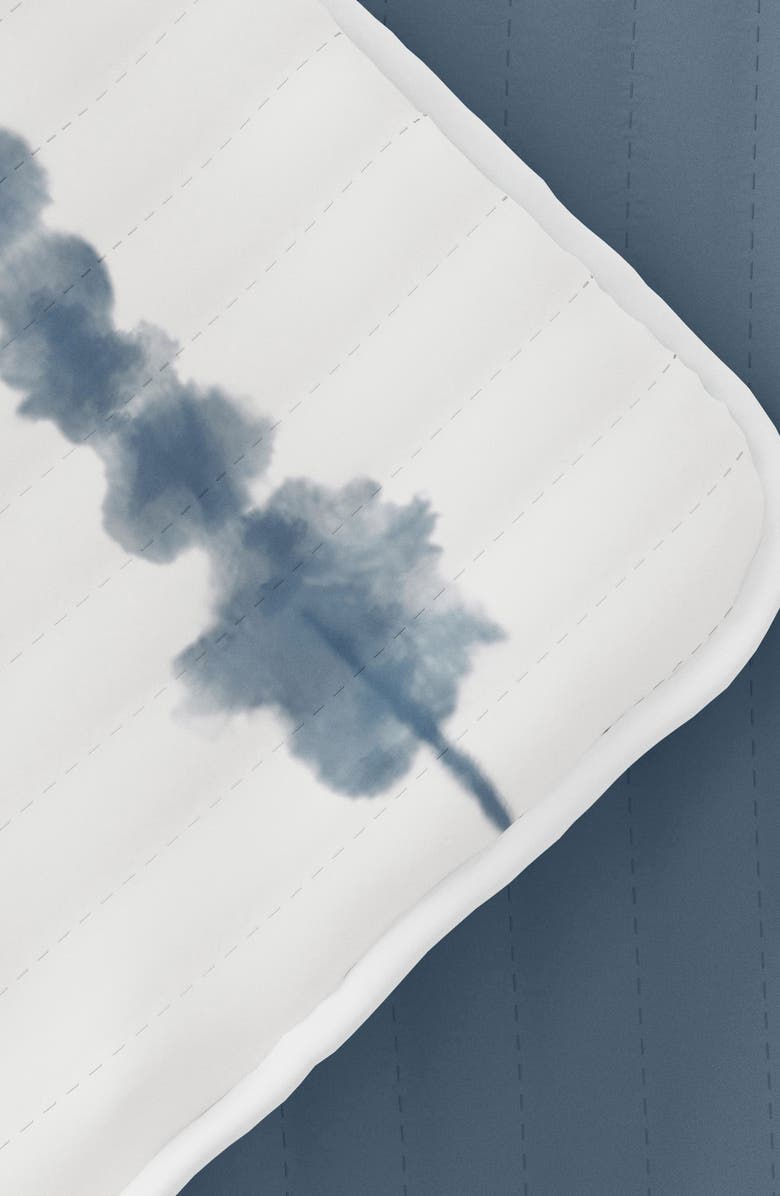 HOMESPUN All Season Shibori 3-Piece Down Alternative Reversible Quilt Set, Alternate, color, Navy