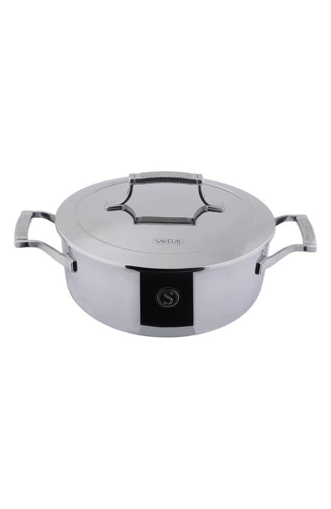 SELECTS 4 qt. 25cm Chef's Pan with Stainless Steel Cover