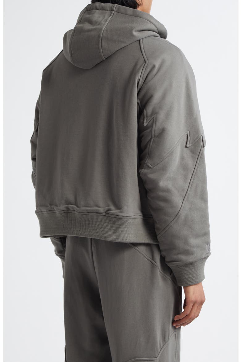 x Kiko Kostadinov Faux Fur Lined Fleece Zip Hoodie (Men) | Nordstrom