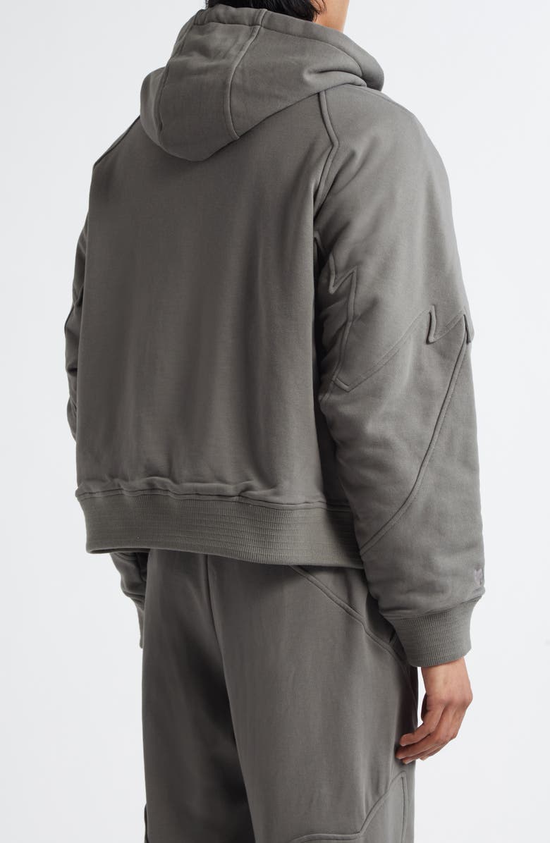 FOX RACING x Kiko Kostadinov Faux Fur Lined Fleece Zip Hoodie, Alternate, color, 