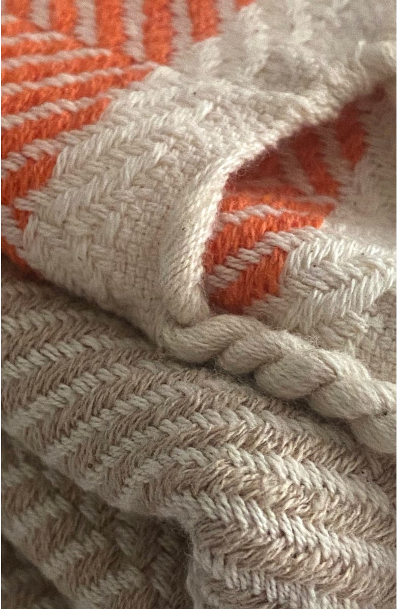 Eco Hilana Pipa Sustainable Hand-loomed Throw Blanket, Alternate, color, 