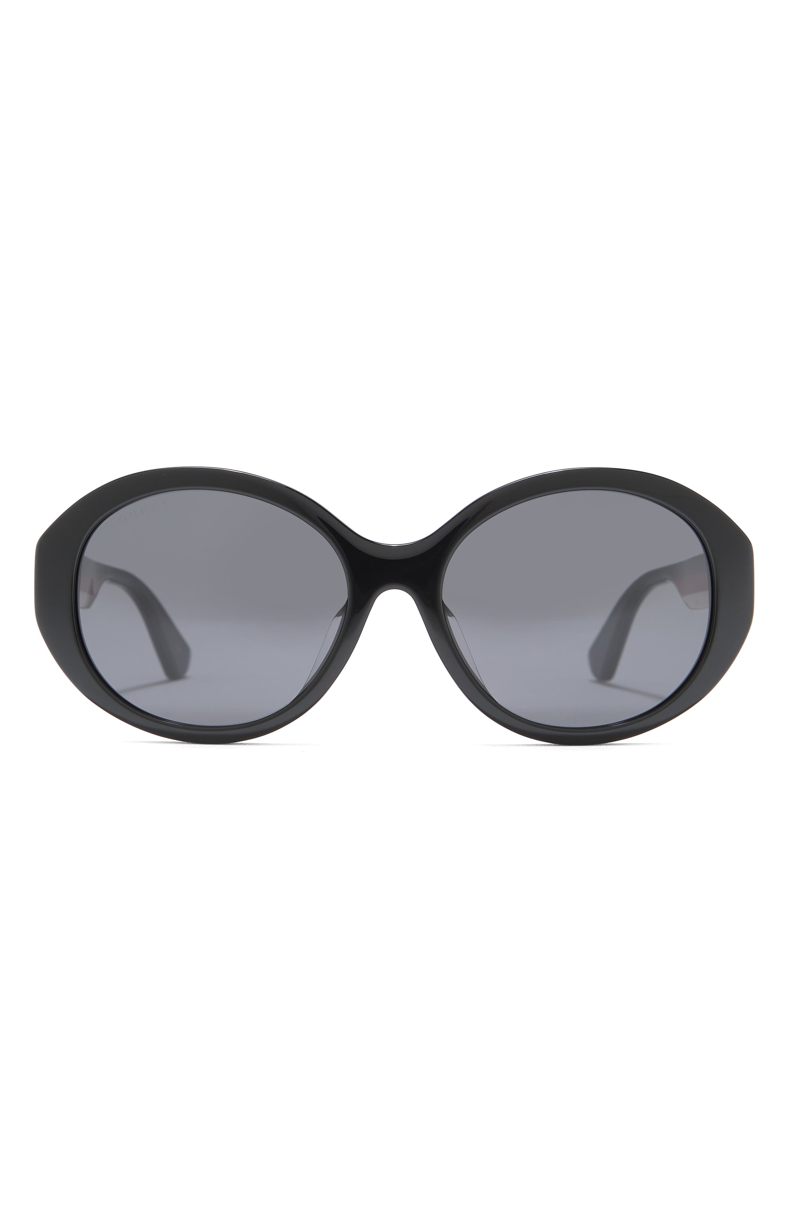 Gucci 57mm Round Oval Sunglasses