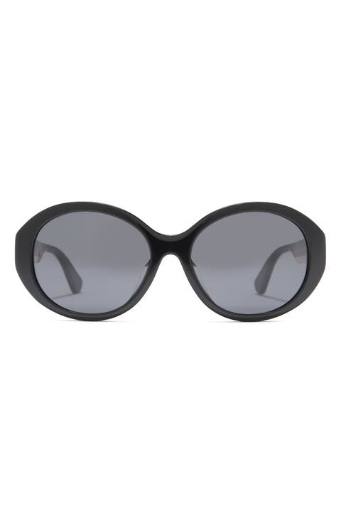 57mm Round Oval Sunglasses