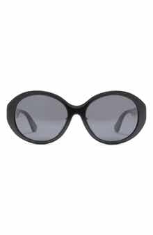 Gucci 57mm Round Oval Sunglasses