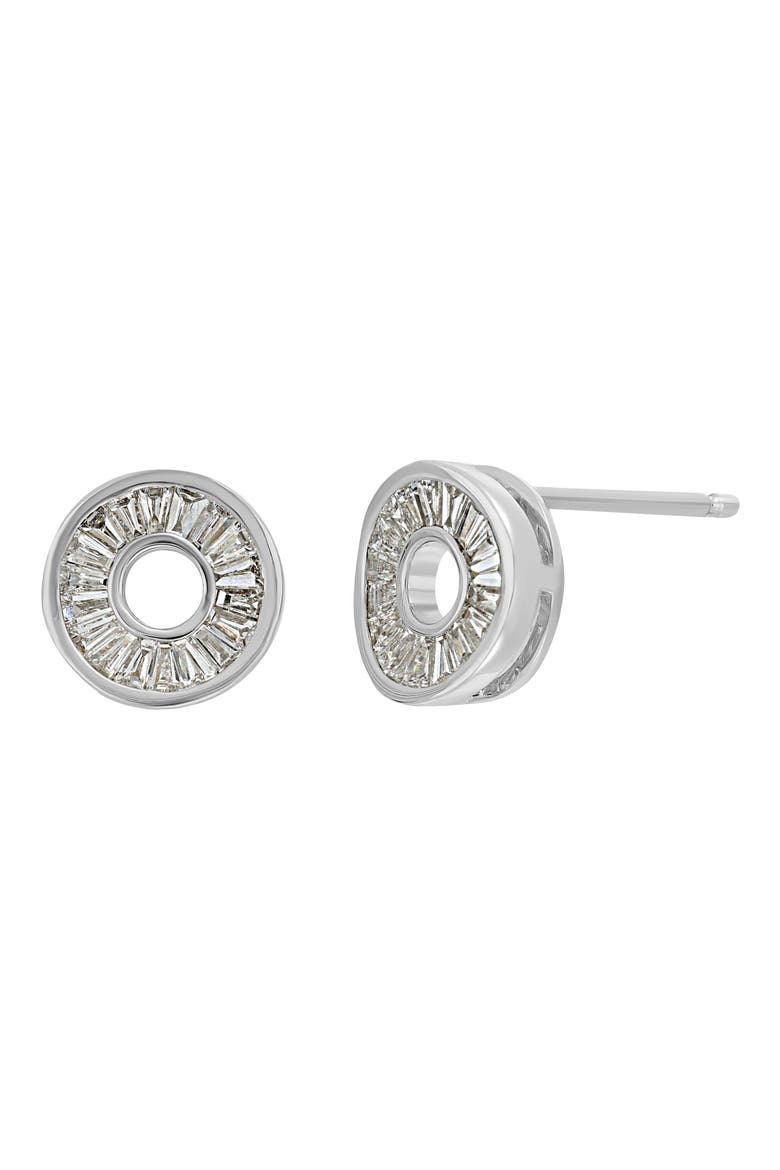 Circle of Life Diamond Stud Earrings, Main, color, 18KW