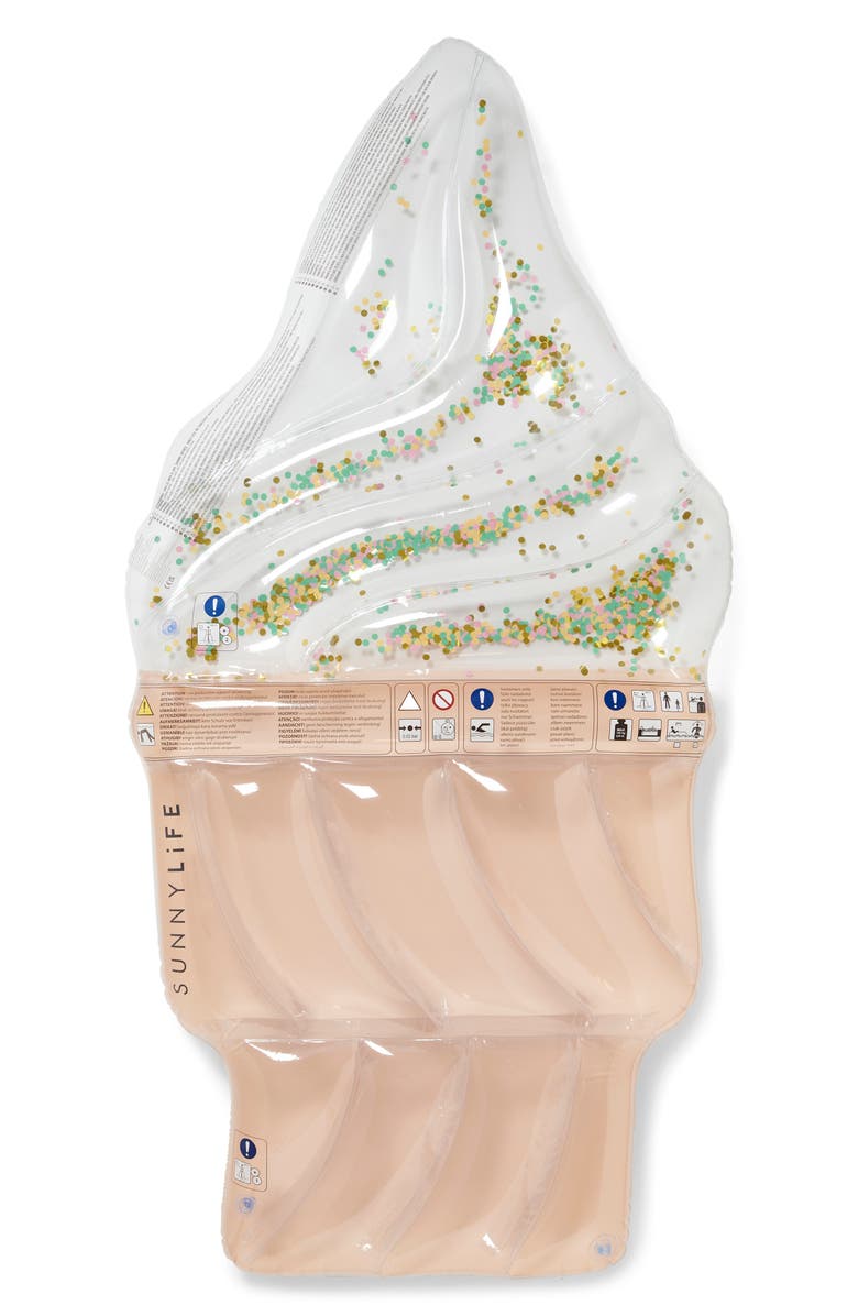 Sunnylife Luxe Ice Cream Sunday Pool Floatie, Main, color,