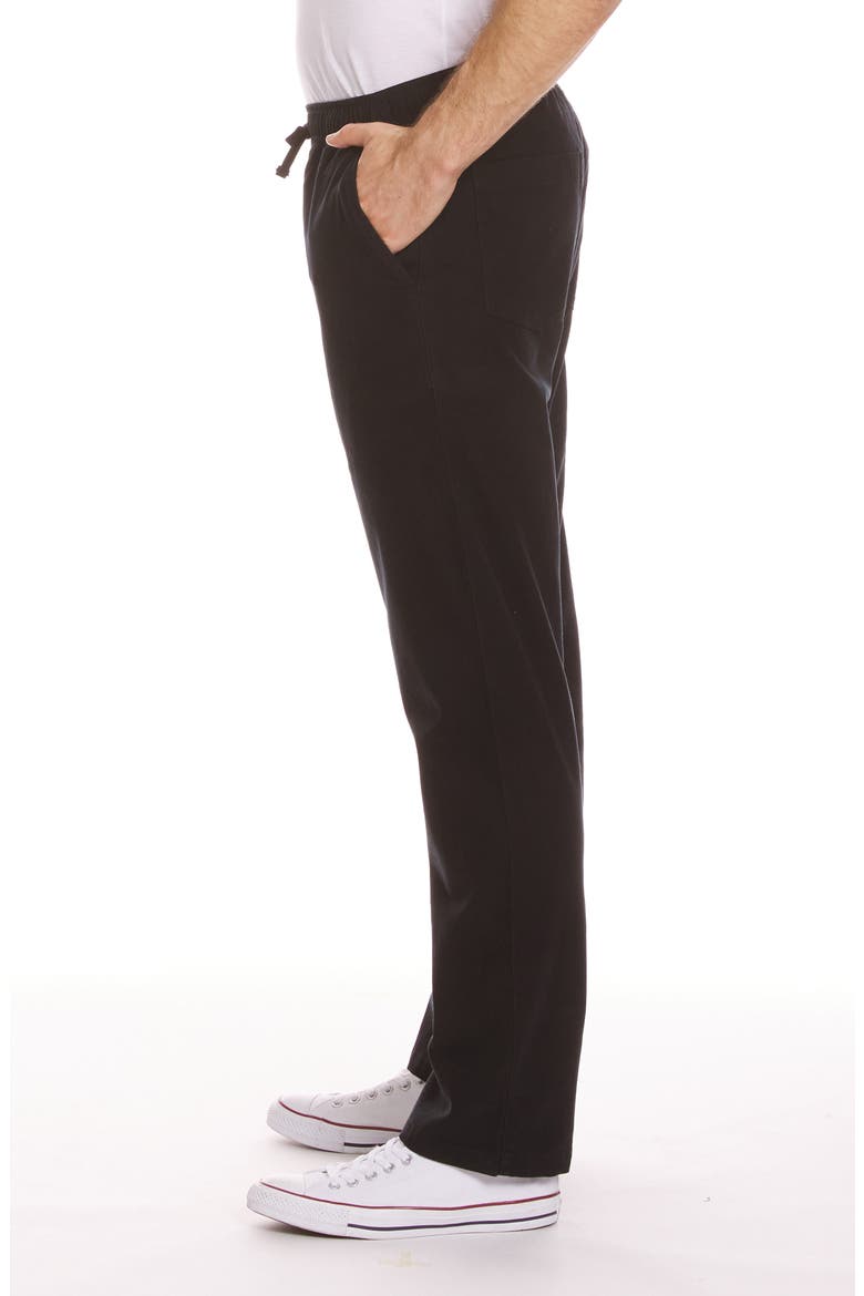 DNA Beach Stretch Cotton Pants, Alternate, color, BLACK