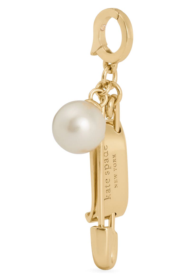 Sam Imitation Pearl Tag Charm, Alternate, color, GOLD