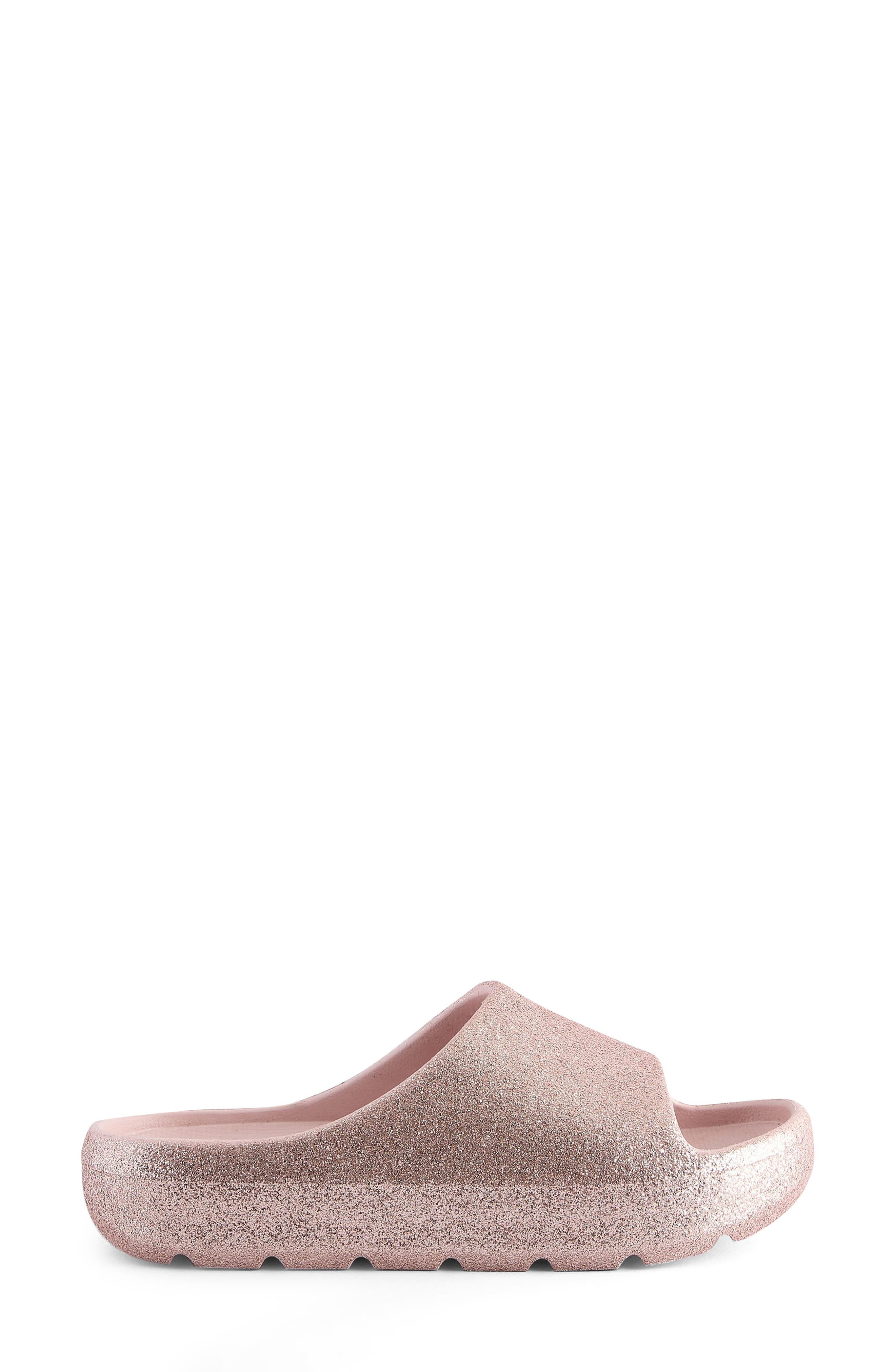 NEXT Kids' Chunky Glitter Slide Sandal, Alternate, color, 