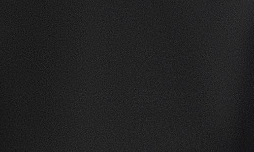 Betsy & Adam Curve Bow Strapless Midi Gown In Black