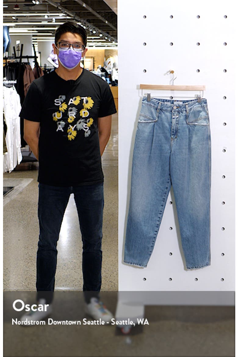 Pearl High Waist Pleated Nonstretch Straight Leg Jeans video