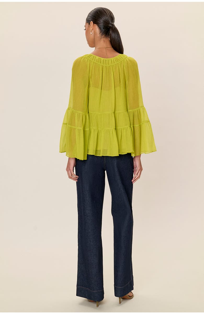 Rebecca Taylor Skye Blouse, Alternate, color, Pear Green