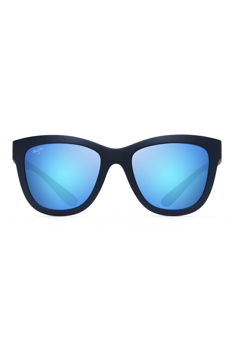 Anuenue 52mm PolarizedPlus2® Sunglasses, Main, color, MATTE BLUE/ BLUE HAWAII