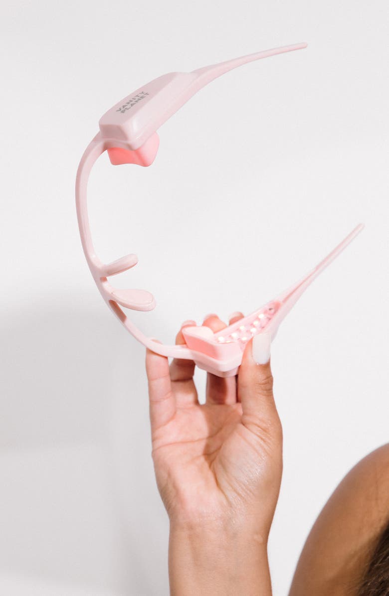 VANITY PLANET Alya Pink Red LED Eye Glasses, Alternate, color,