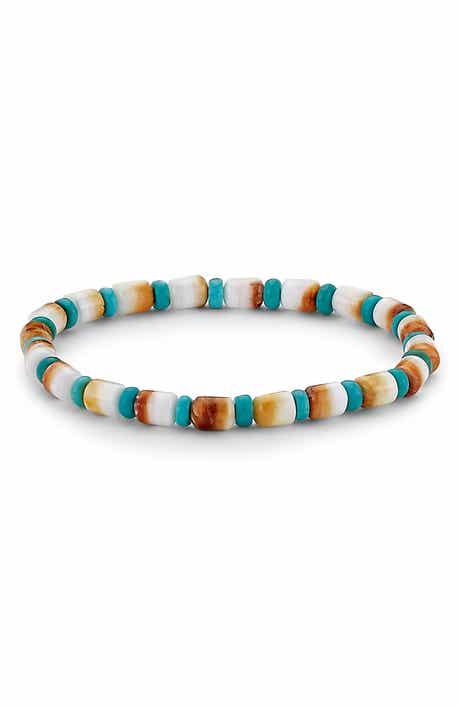 SAMUEL B. Beaded Shell Stretch Bracelet