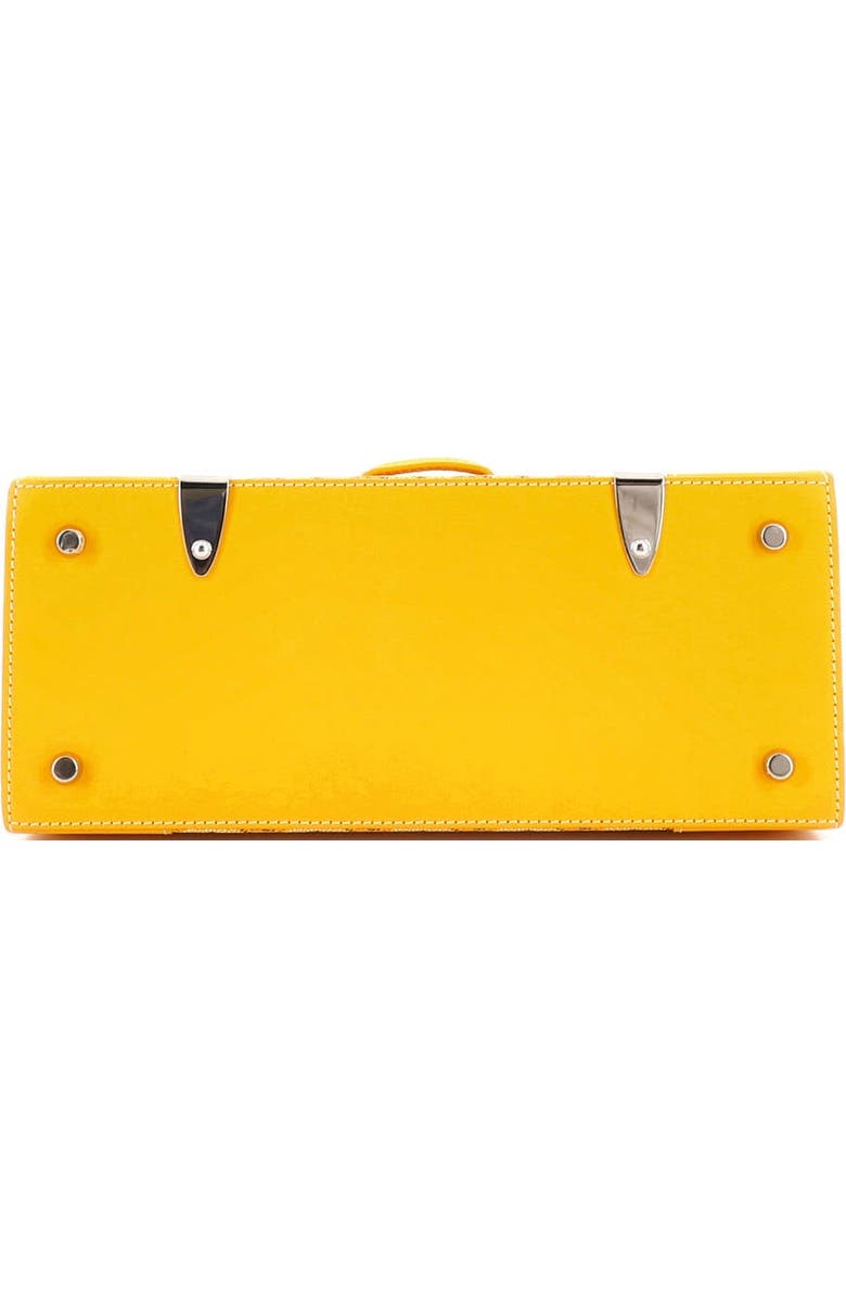 Pre-Owned Goyard Saigon Top Handle Bag Coated Canvas with Leather PM, Alternate, color, Yellow
