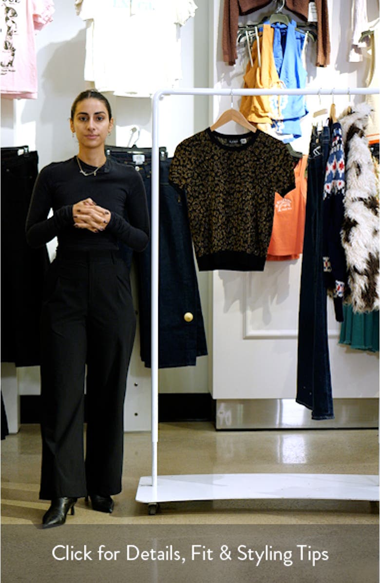 Metallic Leopard Jaquard Sweater, sales video thumbnail