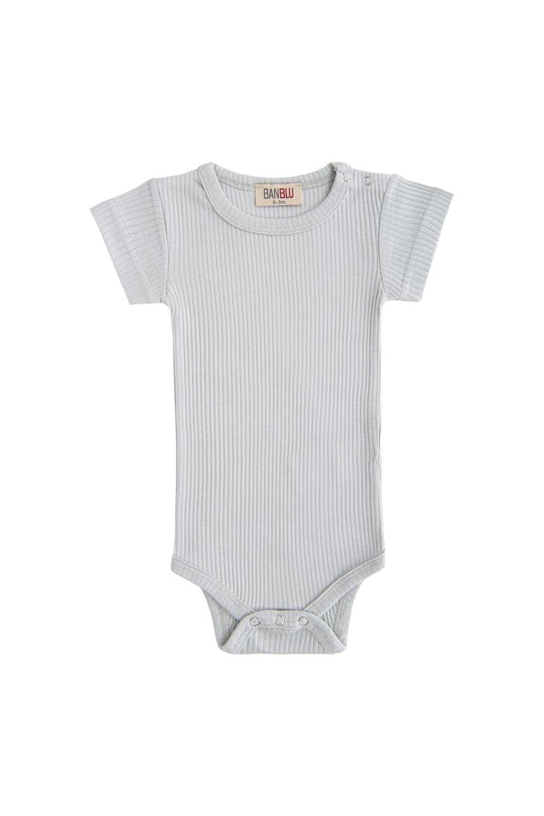 Short Sleeved Modal Bodysuit, Main, color, Mint Green
