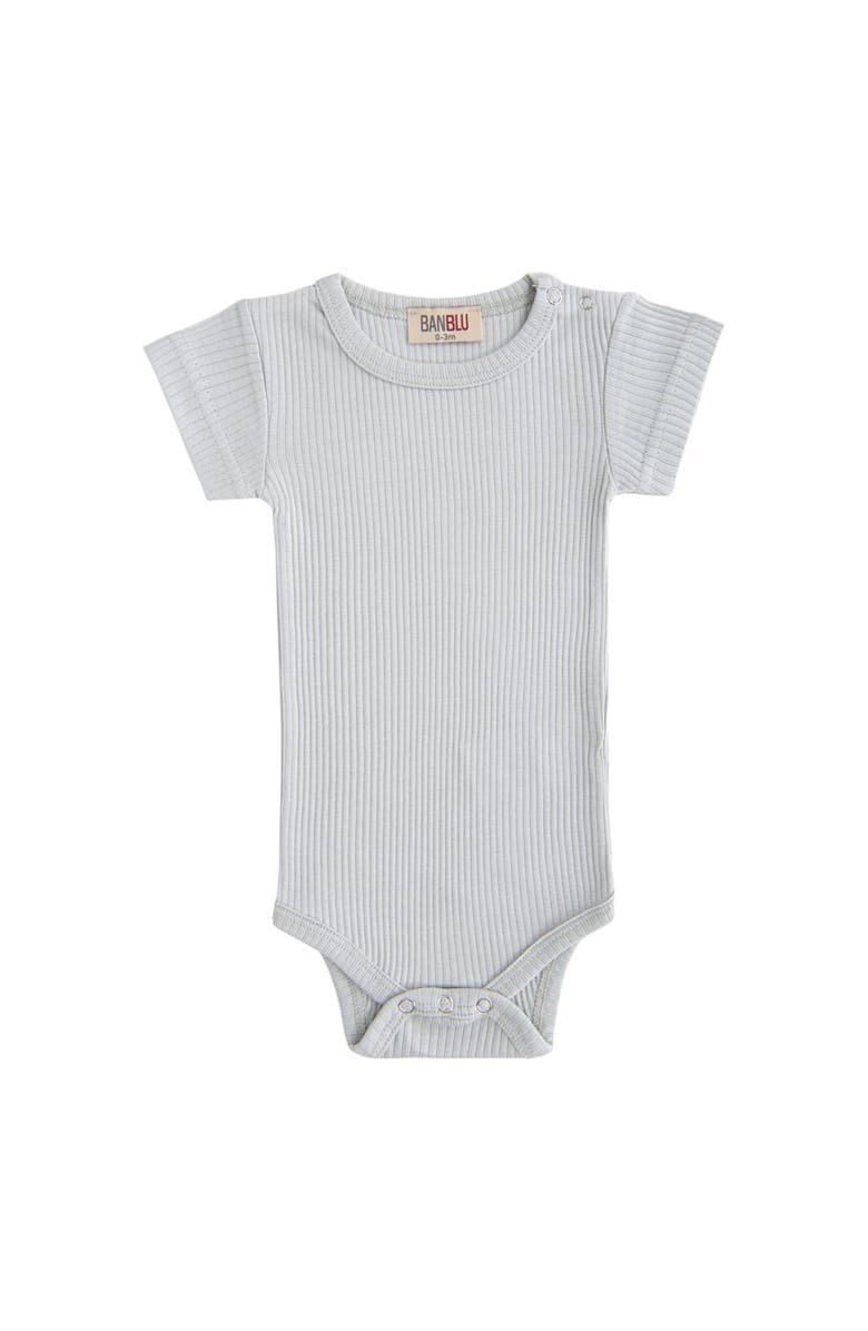 Banblu Short Sleeved Modal Bodysuit, Main, color, Mint Green