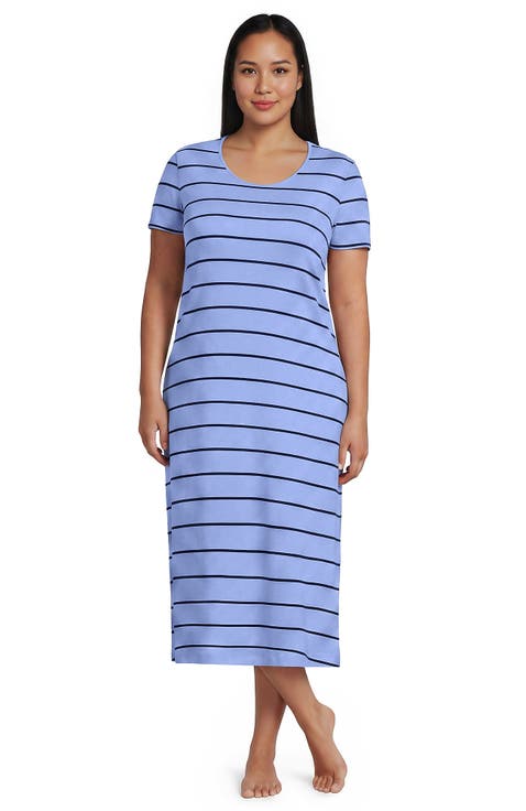 Cotton Short Sleeve Midcalf Nightgown