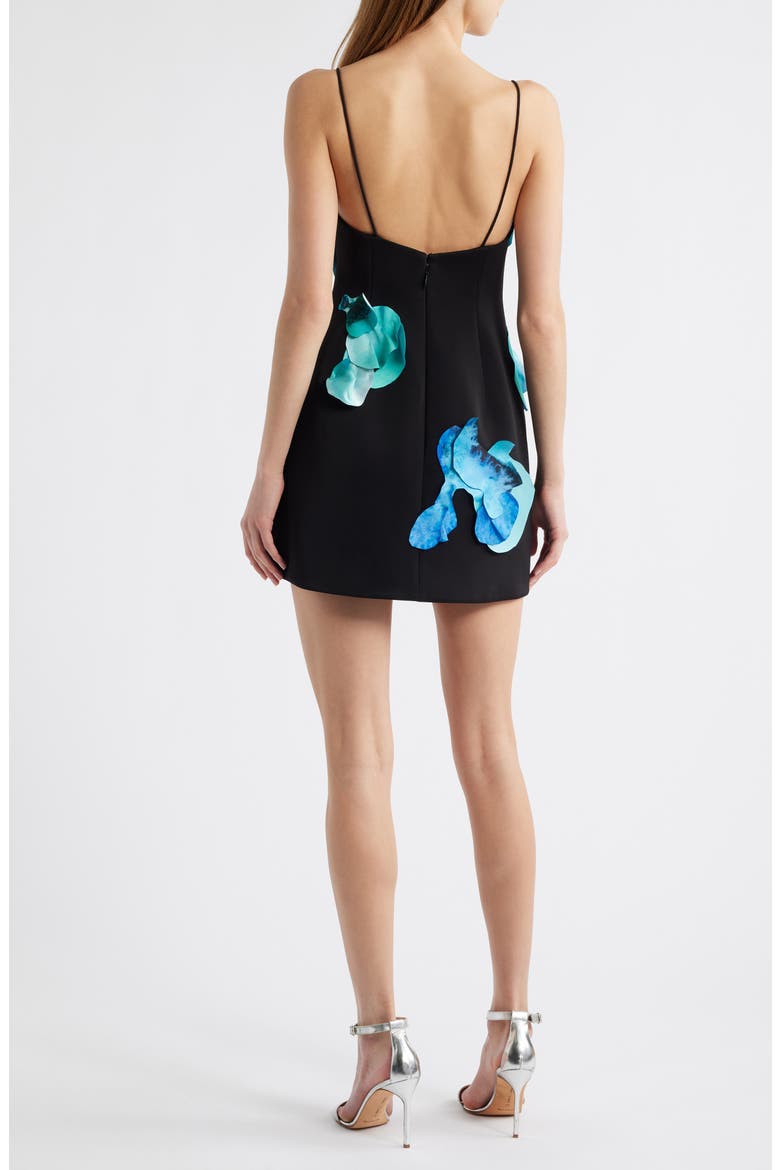 Parrfold Floral Sleeveless Minidress, Alternate, color, IRIS INTENSITY