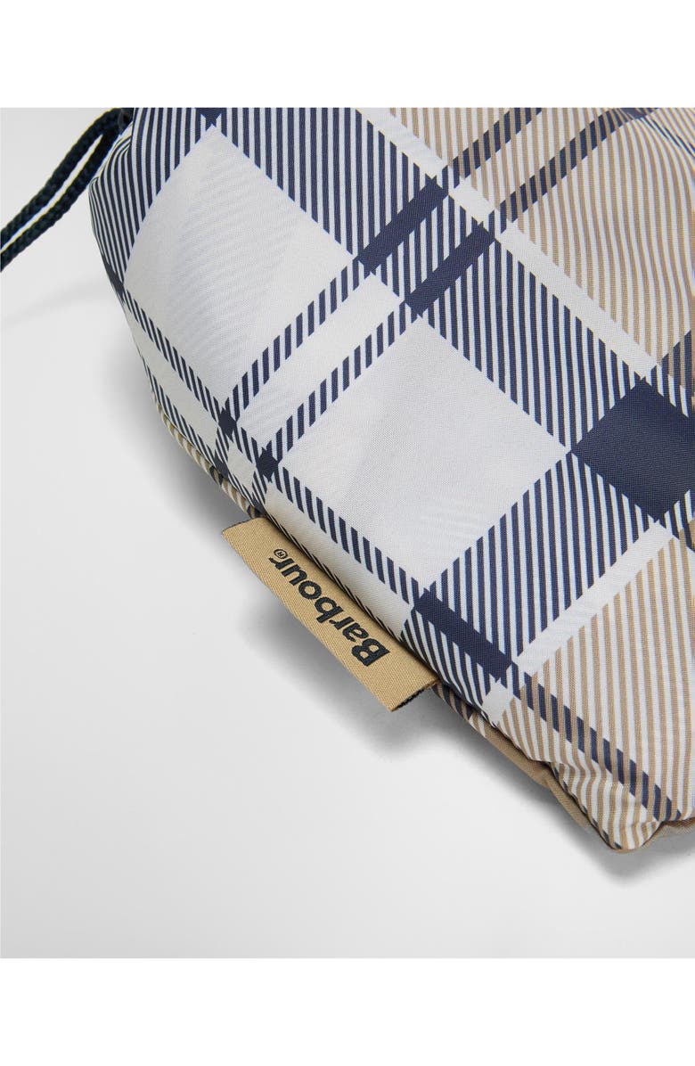 Barbour Portree Showerproof Plaid Poncho, Alternate, color, Hessian/ Navy Tartan