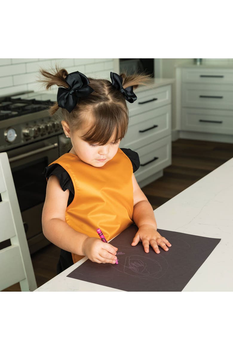 Mess-Proof and Tug-Proof Closure Apron Bib 2 Pack, Alternate, color, Sand Cinnamon