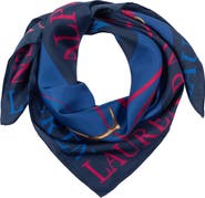 Lauren Ralph Lauren Logo Belting Silk Square Scarf